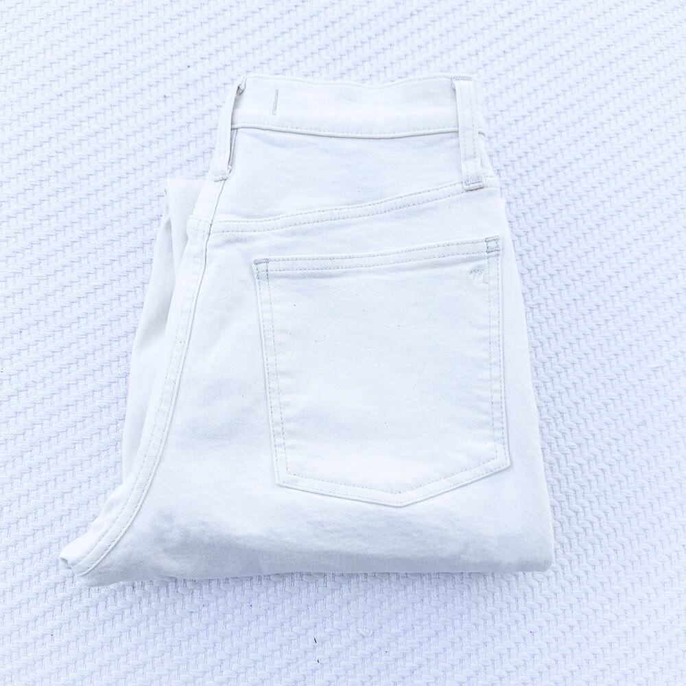 Madewell Balloon Cream Denim Jeans Zip Fly Size 26